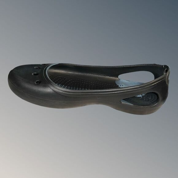 Crocs Kadee Black Ballet Flats Comfort Shoes Slingback Size 8 - Picture 5 of 7